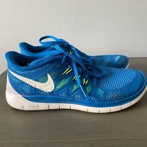 Nike Free 5.0 Youth Military Running Sneakers